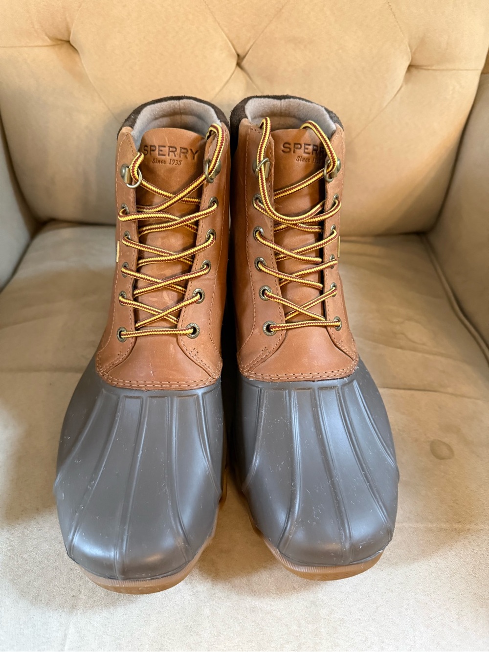 Sperry Men’s Leather Duck Snow Rain Boots size 11